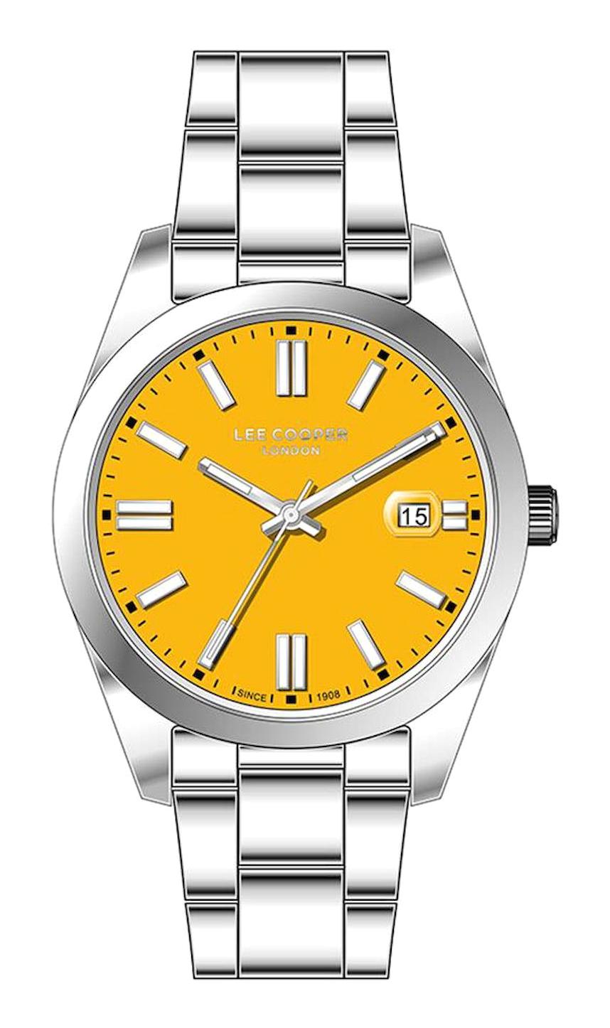 Lee Cooper LC07566.310 Takvimli 40 mm Gri Metal Kordon Analog Kadın Kol Saati