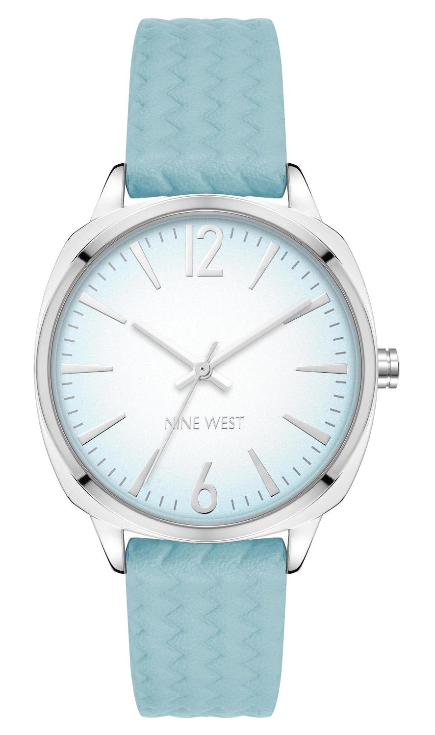 Nine West NW-2743BLBL 34 mm Turkuaz Deri Kordon Analog Kadın Kol Saati