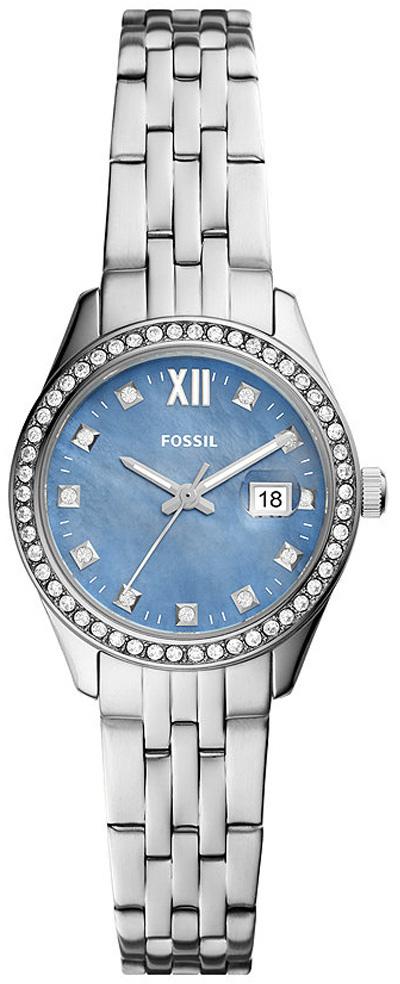 Fossil FES5074 30 mm Gri Çelik Kordon Analog Kadın Kol Saati