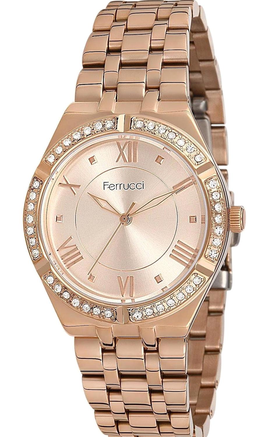 Ferrucci FC.13769M.02 36 mm Rose Gold Çelik Kordon Analog Kadın Kol Saati