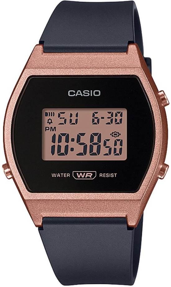 Casio LW-204-1ADF Takvimli 35 mm Siyah Silikon Kordon Dijital Kadın Kol Saati