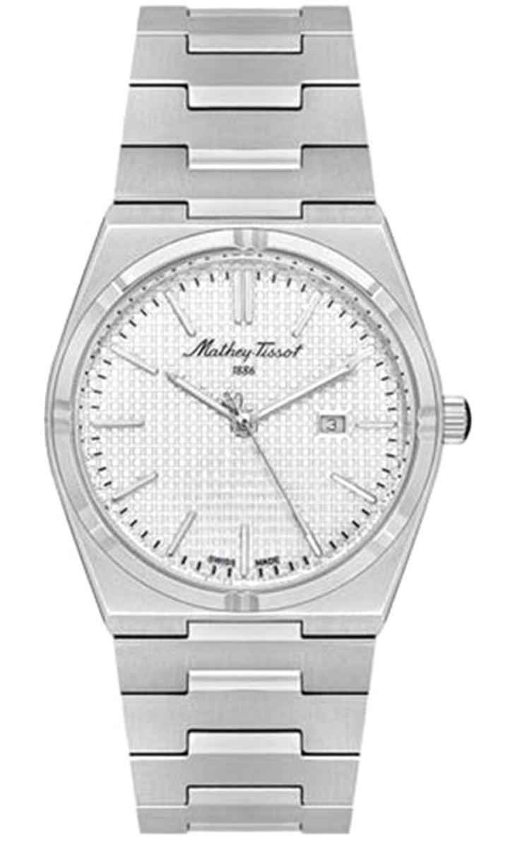 Mathey-Tissot D117AS Takvimli 36 mm Gri Çelik Kordon Analog Kadın Kol Saati