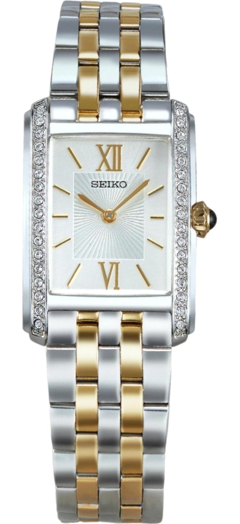 Seiko SWR093P 22 mm Altın-Gri Çelik Kordon Analog Kadın Kol Saati