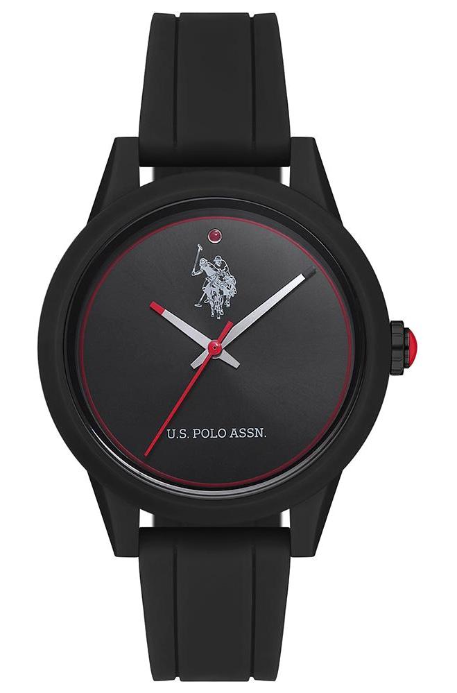 U.S. Polo Assn USPA2007-03 37 mm Siyah Silikon Kordon Analog Kadın Kol Saati