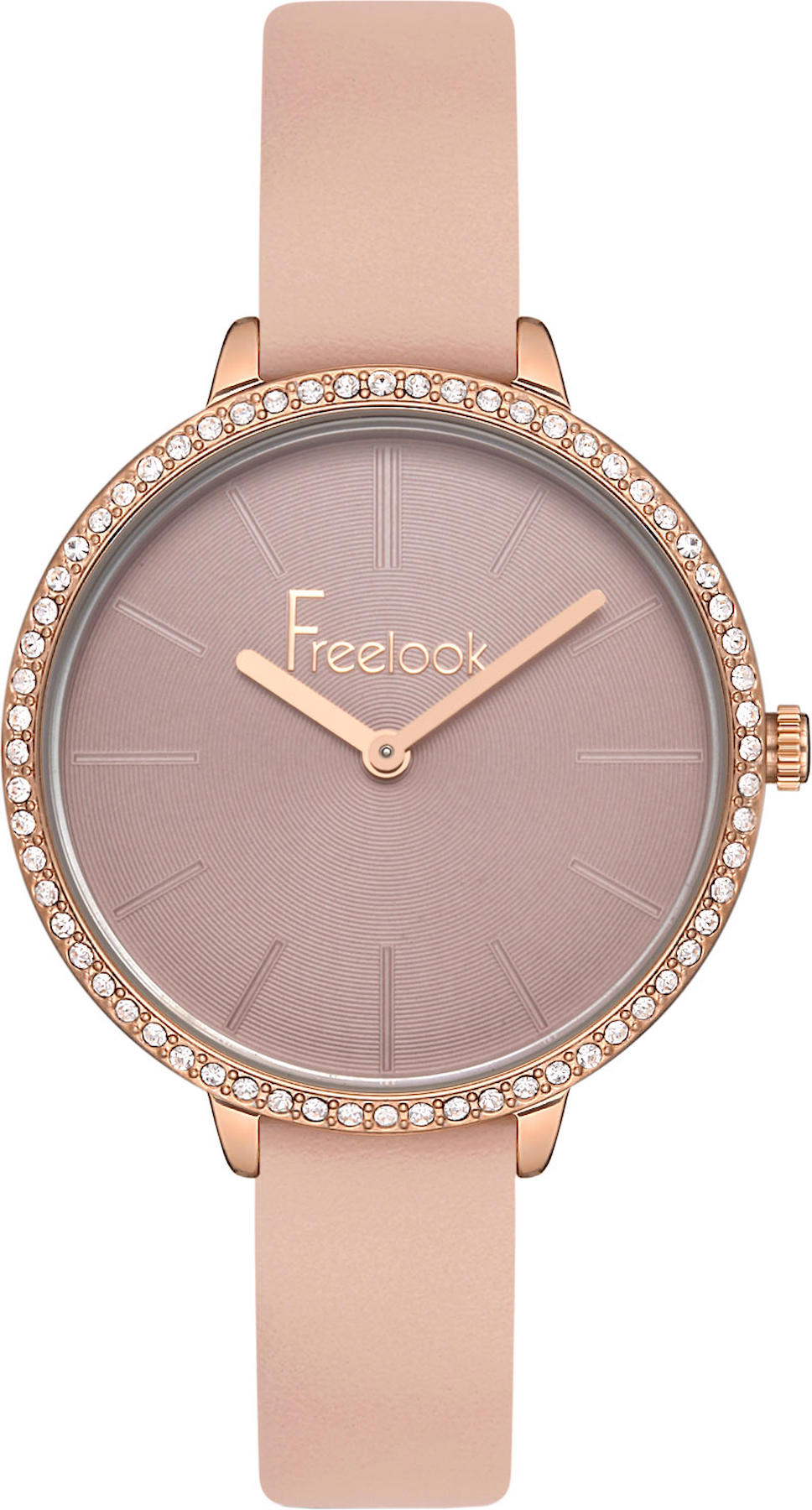 Freelook FL.1.10246.5 38 mm Pembe Deri Kordon Analog Kadın Kol Saati