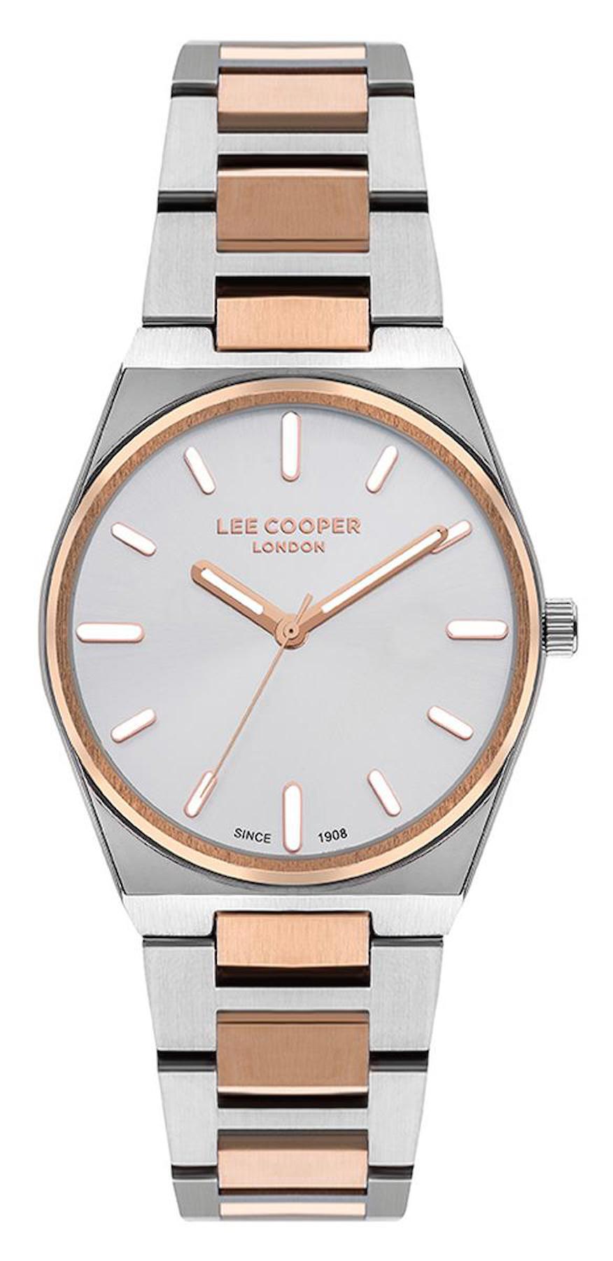 Lee Cooper LC07609.530 40 mm Rose Gold Çelik Kordon Analog Kadın Kol Saati