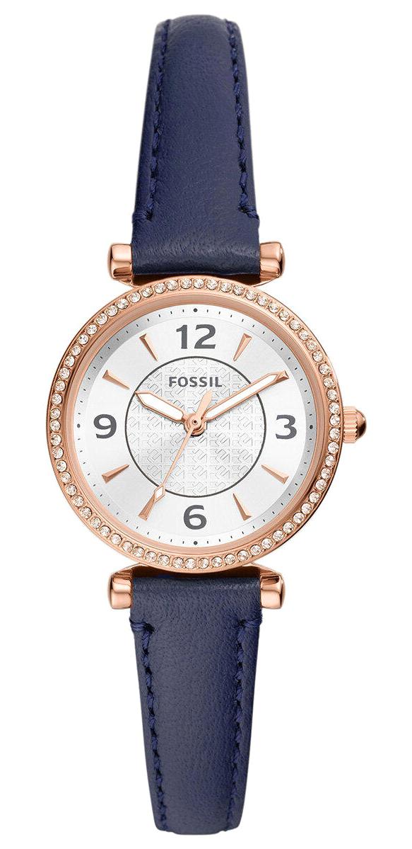 Fossil FES5295 28 mm Lacivert Deri Kordon Analog Kadın Kol Saati