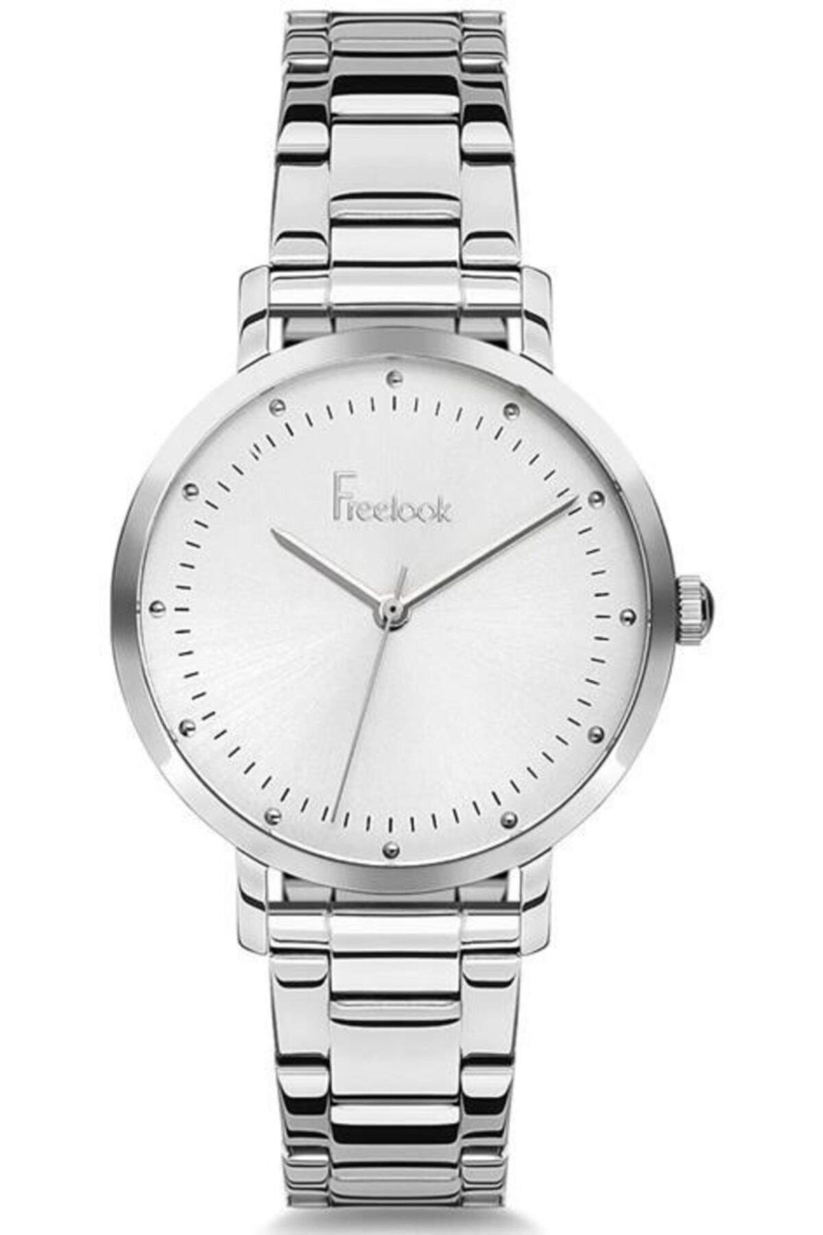 Freelook F.1.1060.05 36 mm Gri Çelik Kordon Analog Kadın Kol Saati