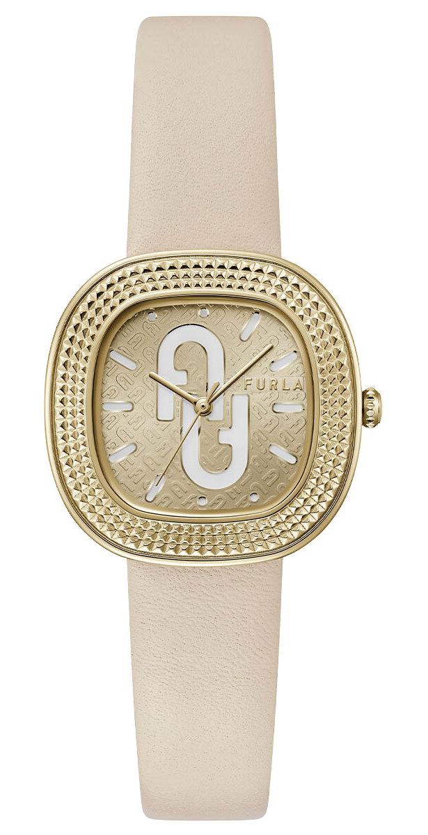 Furla FRWW00048005L2 30 mm Bej Deri Kordon Analog Kadın Kol Saati