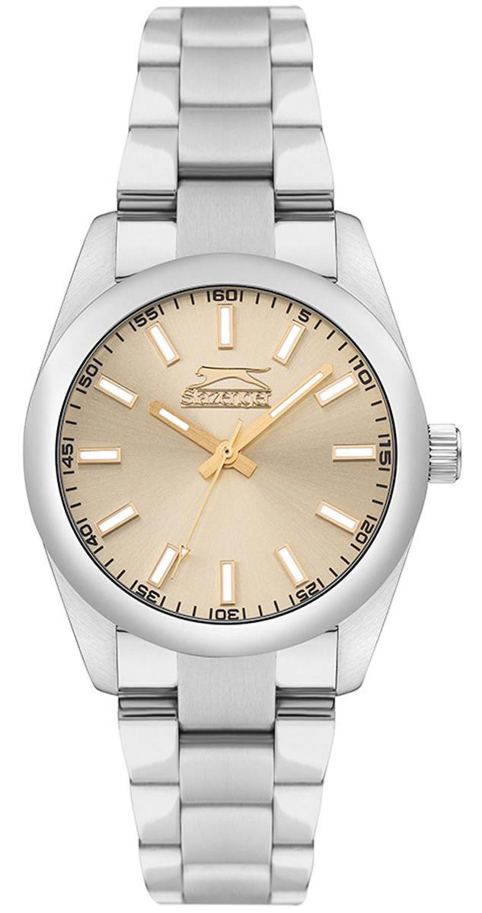 Slazenger SL.09.2276.3.06 34 mm Gri Çelik Kordon Analog Kadın Kol Saati