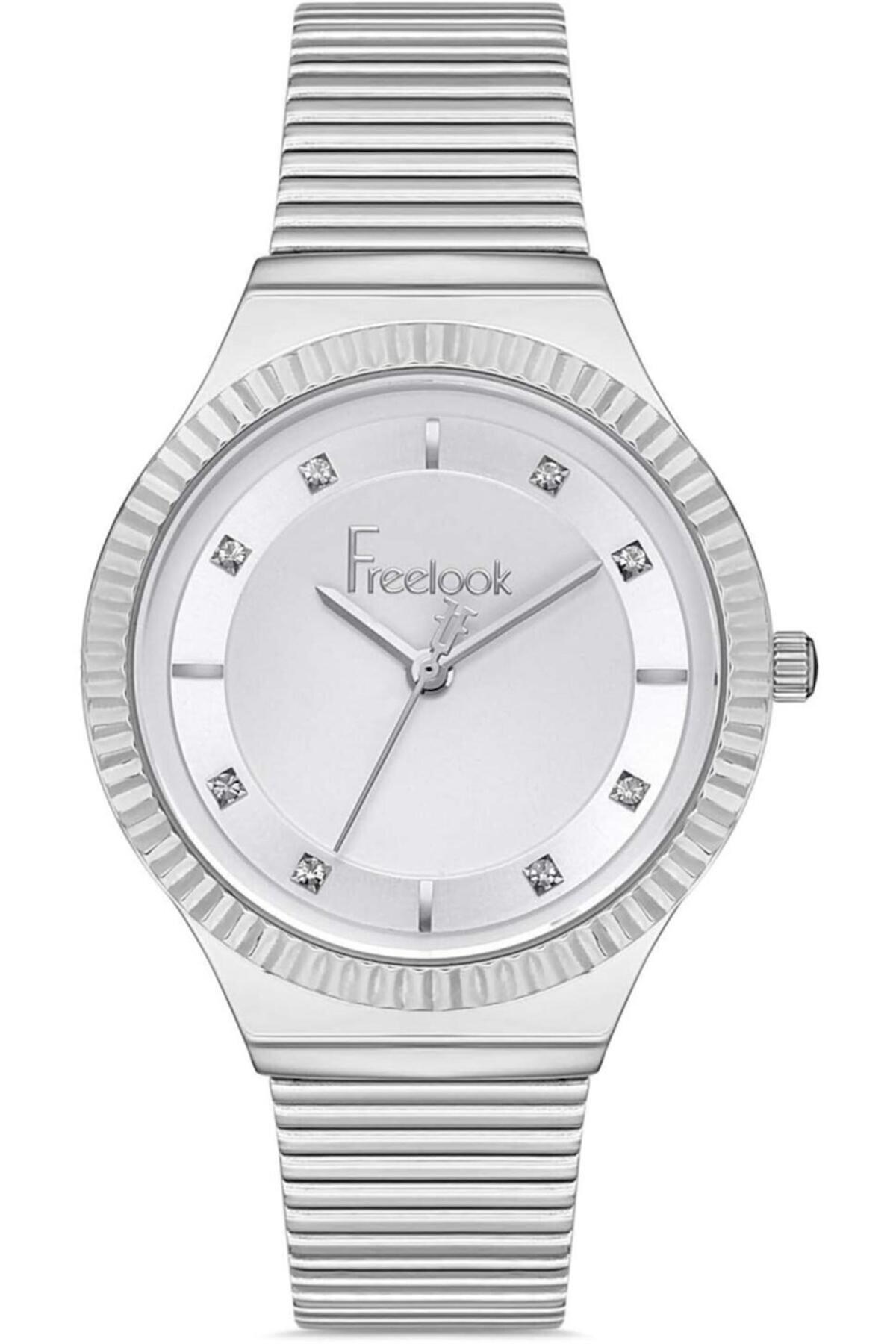 Freelook FL.1.10195.1 36 mm Gri Çelik Kordon Analog Kadın Kol Saati