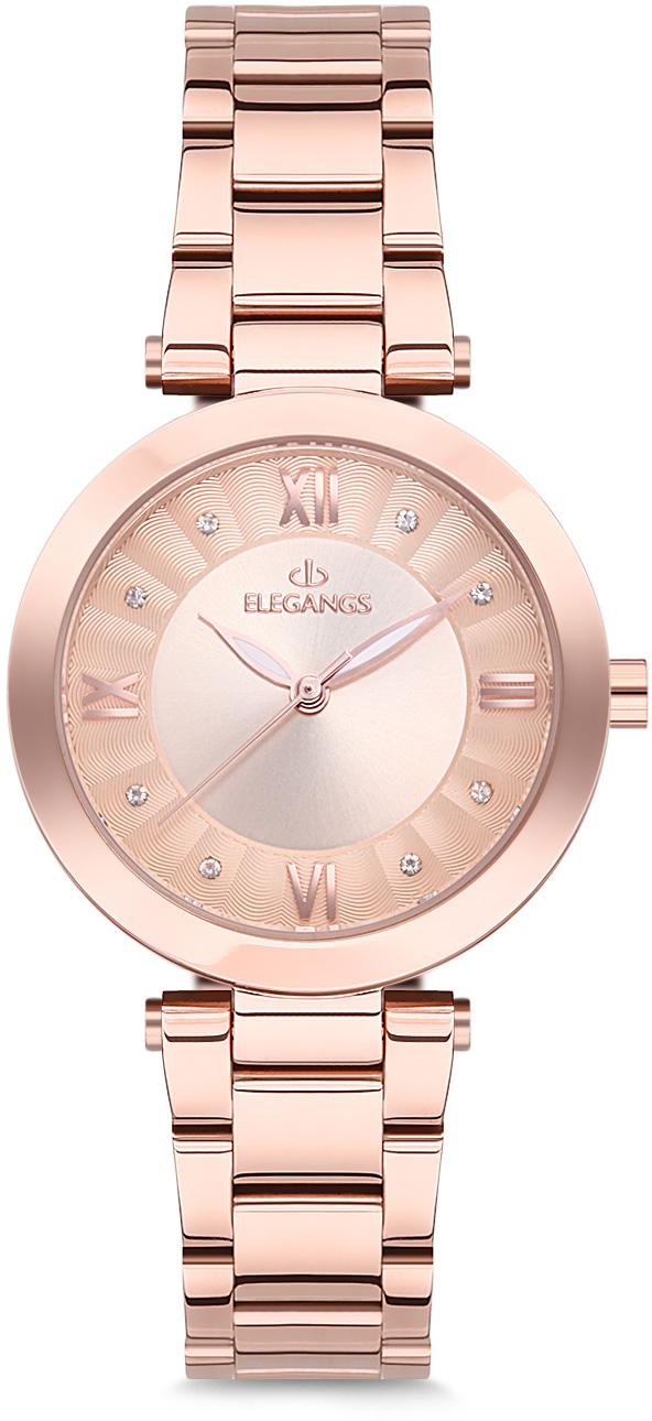 Elegangs EL2433.3 33 mm Rose Gold Çelik Kordon Analog Kadın Kol Saati
