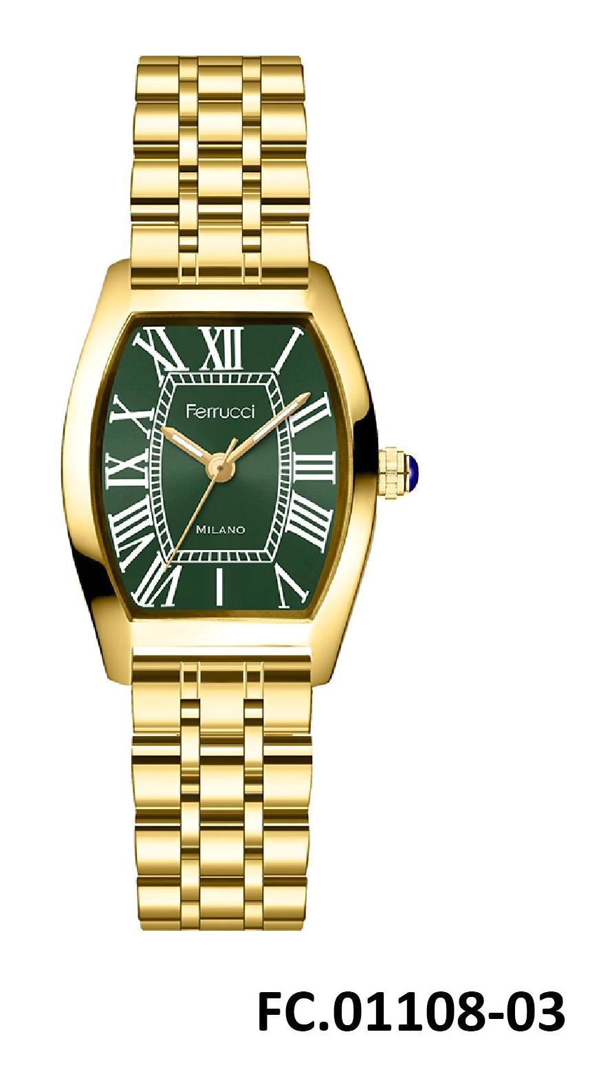 Ferrucci FRC.FT.1.302 31-35 mm Altın Çelik Kordon Analog Kadın Kol Saati