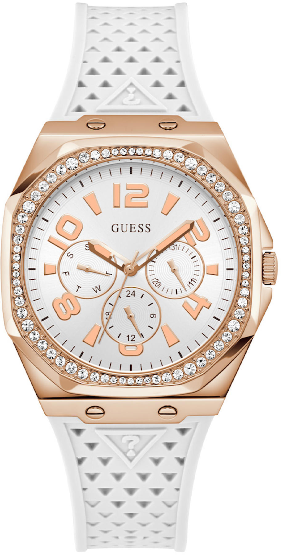 Guess GUGW0694L3 39 mm Beyaz Silikon Kordon Analog Kadın Kol Saati