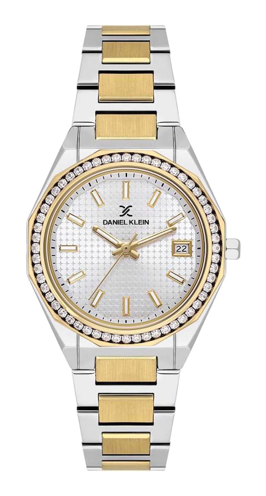 Daniel Klein DK102-DK.1.13716-6 33 mm Altın-Gri Çelik Kordon Analog Kadın Kol Saati