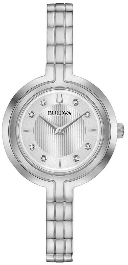 Bulova 96P214 30 mm Gri Çelik Kordon Analog Kadın Kol Saati