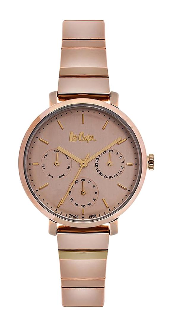 Lee Cooper LC06894.410 40 mm Rose Gold Çelik Kordon Analog Kadın Kol Saati