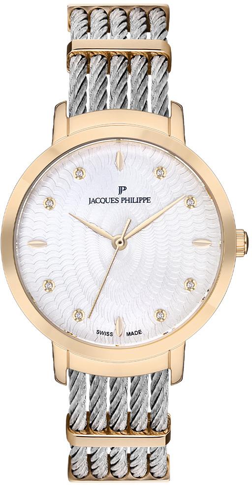 Jacques Philippe JPQLS062628 33 mm Altın-Gri Çelik Kordon Analog Kadın Kol Saati