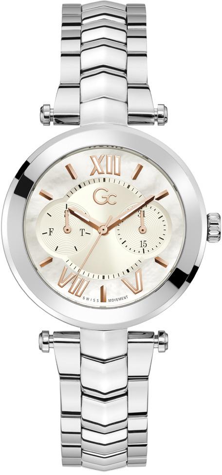 Guess GCY92003L1MF Takvimli 36 mm Gri Çelik Kordon Analog Kadın Kol Saati