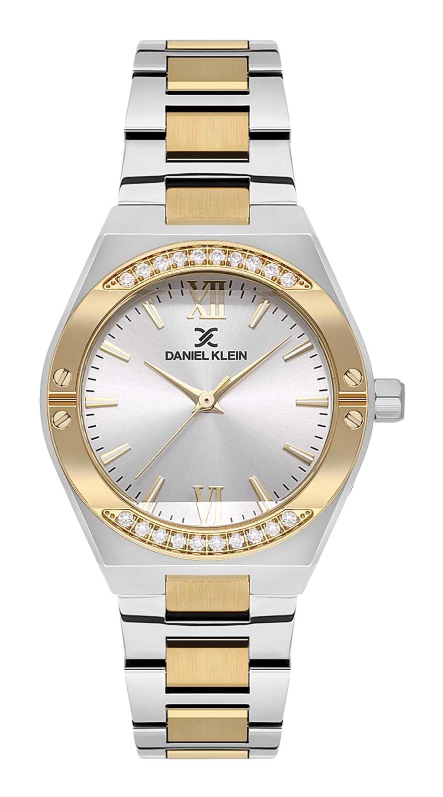 Daniel Klein DK.FT.1.391 32 mm Altın-Gri Çelik Kordon Analog Kadın Kol Saati