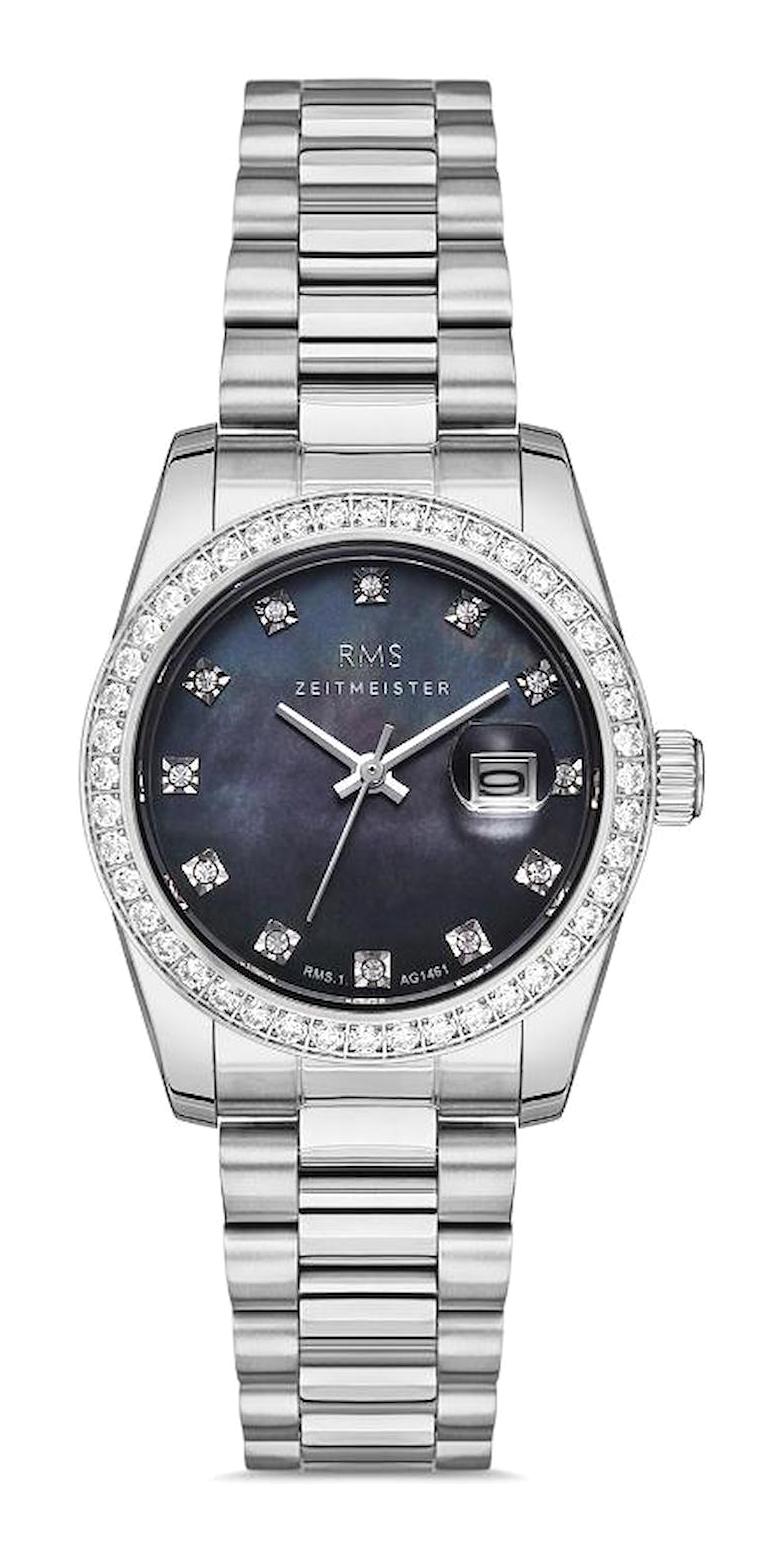 Romanson GR.1.AG1461.02 Takvimli 31 mm Gri Çelik Kordon Analog Kadın Kol Saati