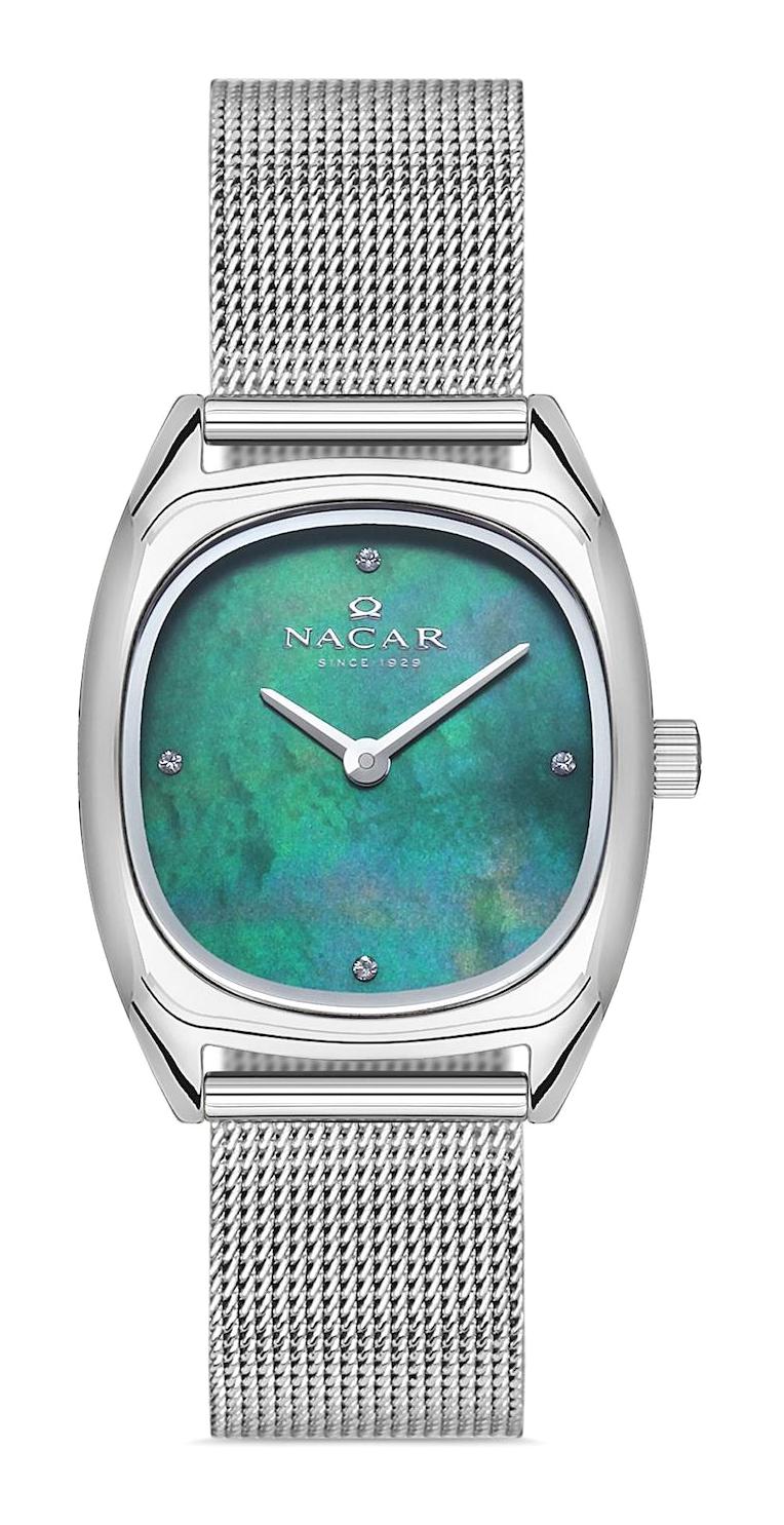 Nacar NC17-3920579-ANMS 26 mm Gri Hasır Kordon Analog Kadın Kol Saati