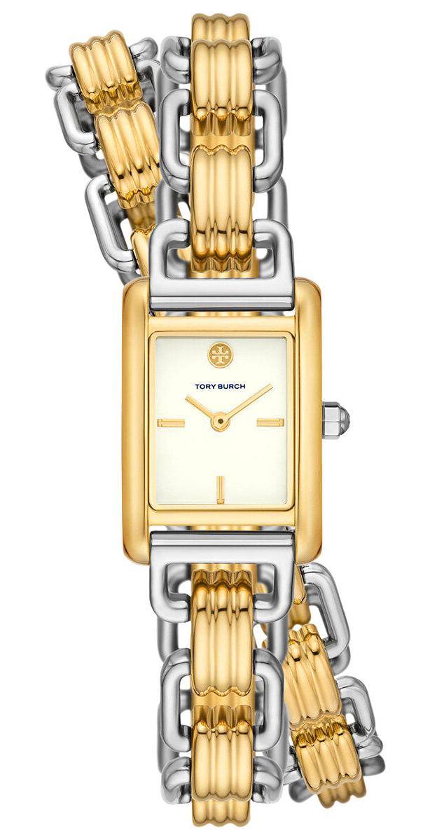 Tory Burch TBW1074 25 mm Altın-Gri Çelik Kordon Analog Kadın Kol Saati