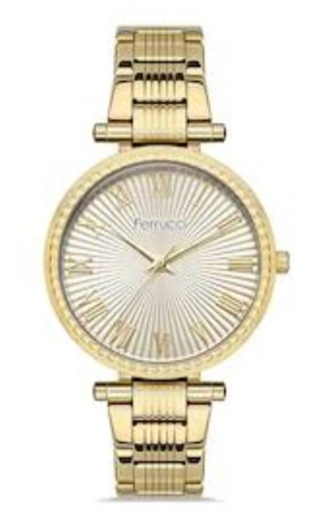 Ferrucci FC.14306M.05 38 mm Altın Metal Kordon Analog Kadın Kol Saati