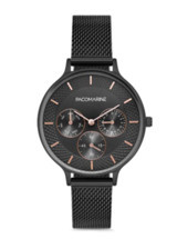 Pacomarine PM.88003.04 Takvimli 38 mm Siyah Hasır Kordon Analog Kadın Kol Saati