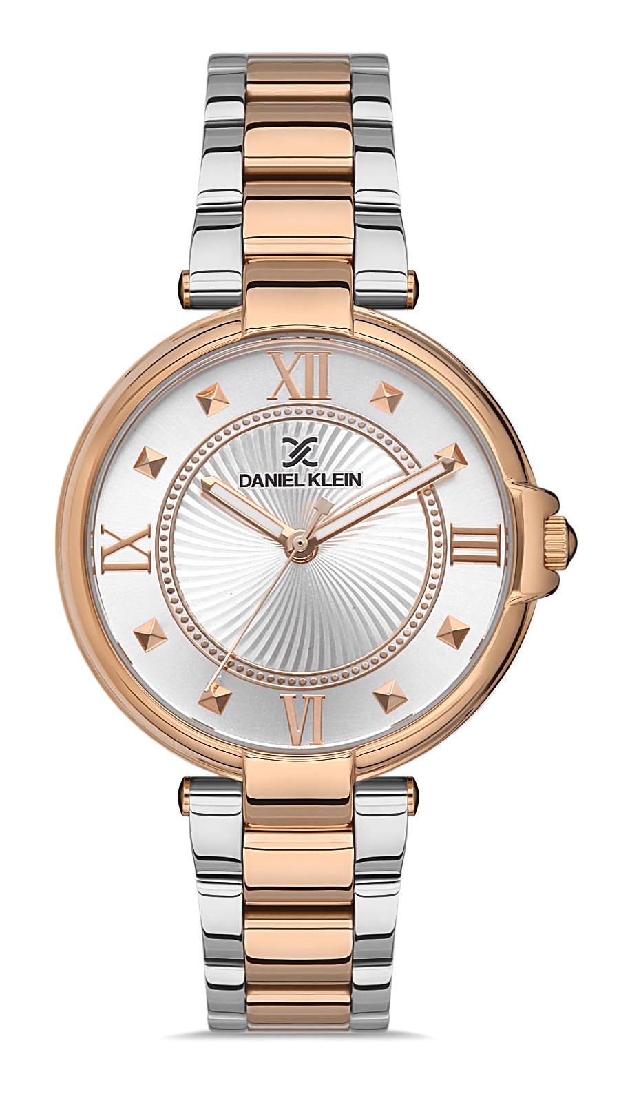Daniel Klein DK.FT.1.251 34 mm Gri-Rose Gold Çelik Kordon Analog Kadın Kol Saati