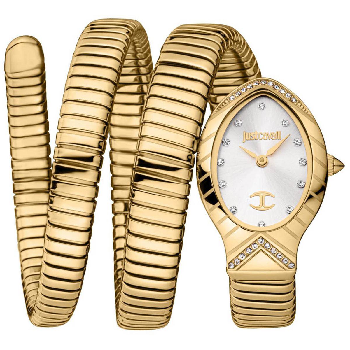 Just Cavalli JC1L248M0025 25-35 mm Altın Çelik Kordon Analog Kadın Kol Saati