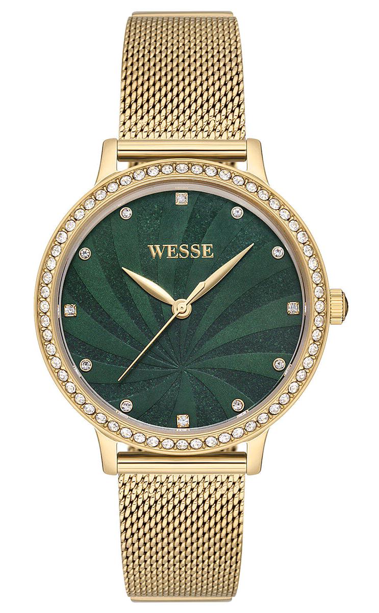 Wesse WWL111102 37 mm Altın Çelik Kordon Analog Kadın Kol Saati