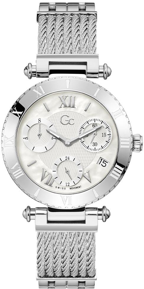 Guess GCY77001L1MF Takvimli 38 mm Gri Çelik Kordon Analog Kadın Kol Saati
