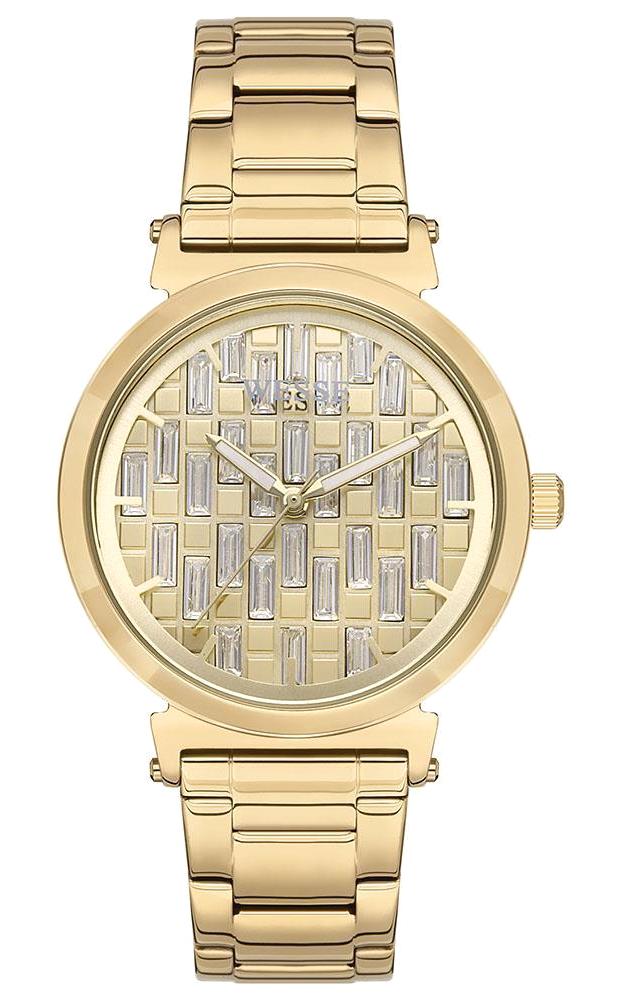 Wesse WWL109803 38 mm Altın Çelik Kordon Analog Kadın Kol Saati