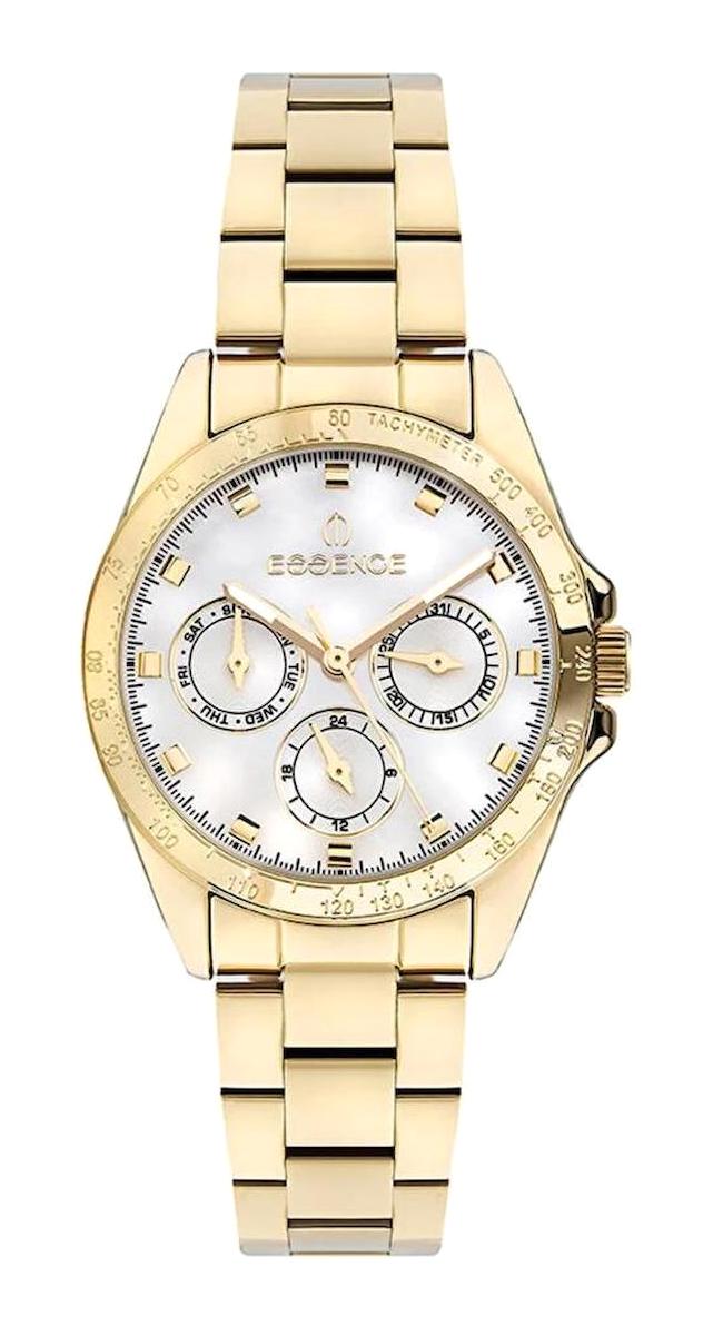 Essence ES6797FE.120 Takvimli 36 mm Altın Çelik Kordon Analog Kadın Kol Saati