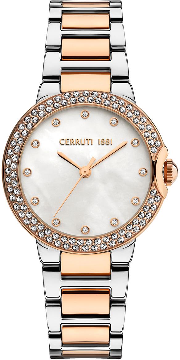Cerruti 1881 CIWLG2115304 30 mm Gri-Rose Gold Çelik Kordon Analog Kadın Kol Saati