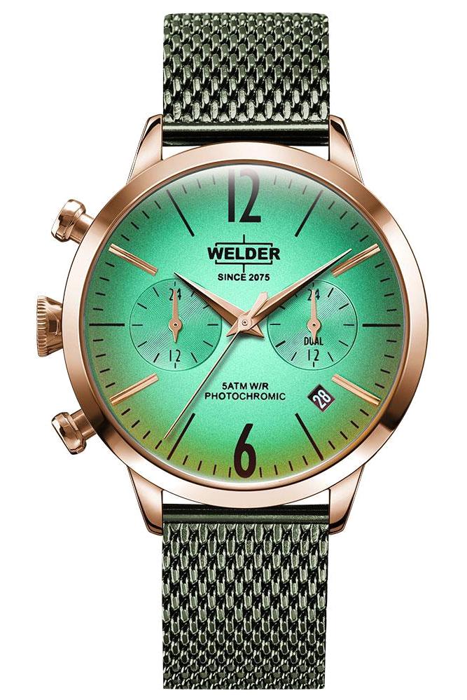 Welder Watch WWRC652 Takvimli 38 mm Yeşil Çelik Kordon Analog Kadın Kol Saati