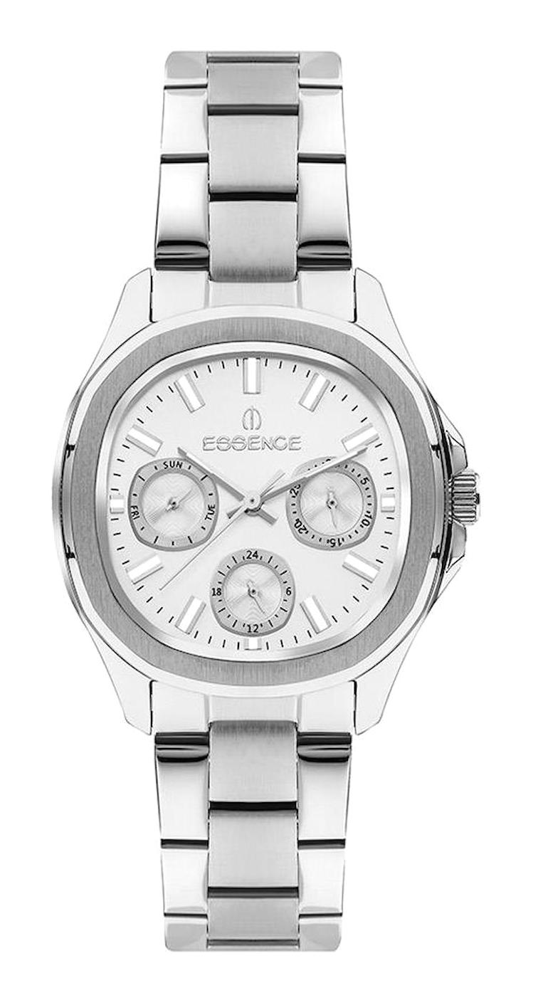 Essence ES6780FE.330 Takvimli 36 mm Gri Çelik Kordon Analog Kadın Kol Saati