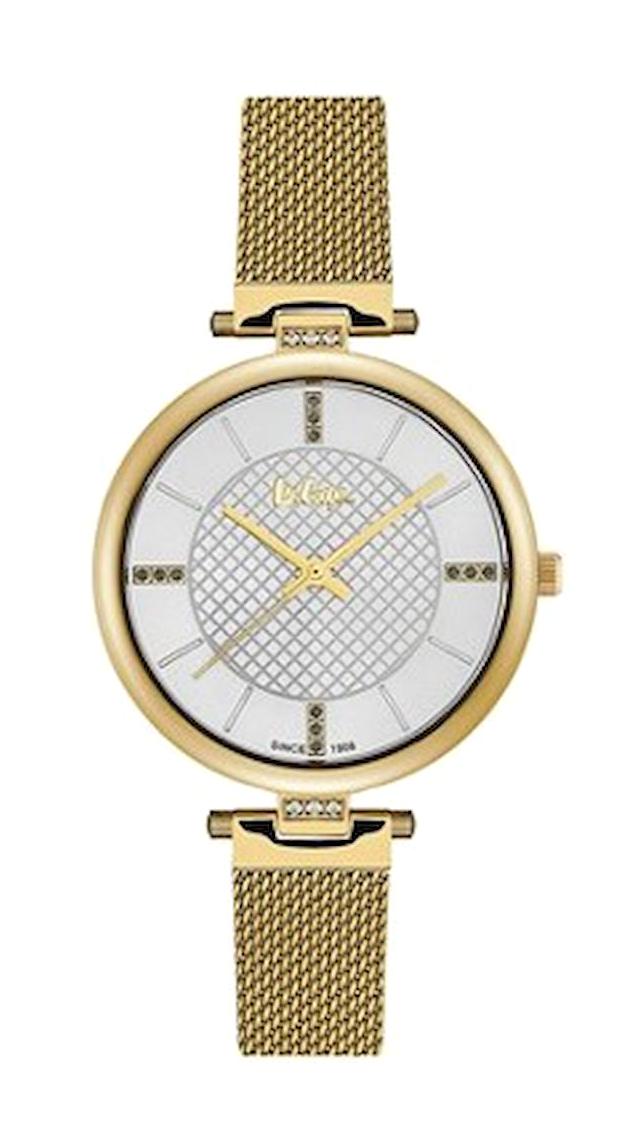 Lee Cooper LC06463.430 40 mm Altın Metal Kordon Analog Kadın Kol Saati