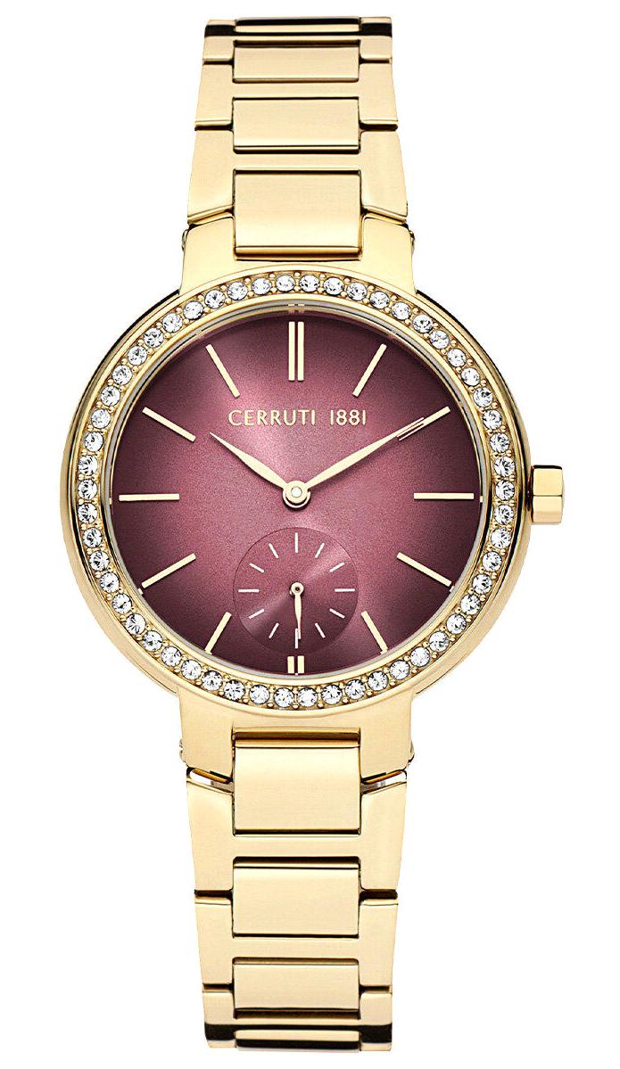 Cerruti 1881 CIWLG2225604 34 mm Altın Çelik Kordon Analog Kadın Kol Saati