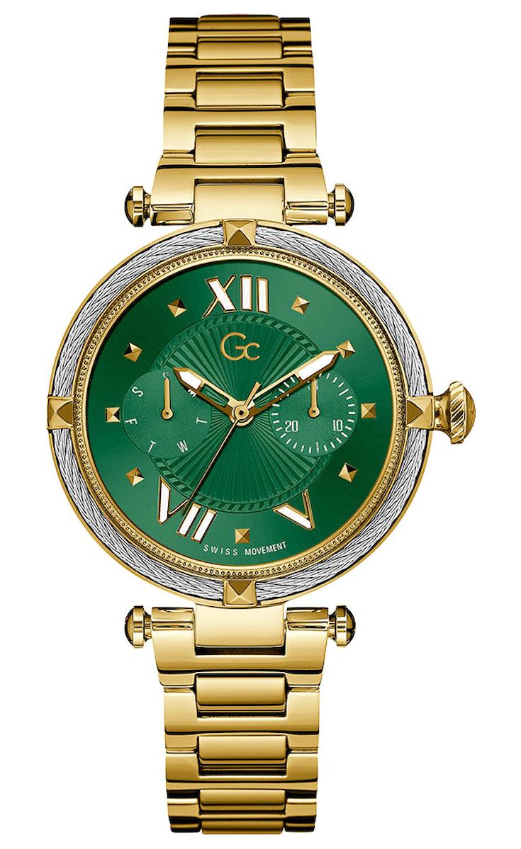 Guess GCZ23002L9MF Takvimli 38 mm Altın Çelik Kordon Analog Kadın Kol Saati