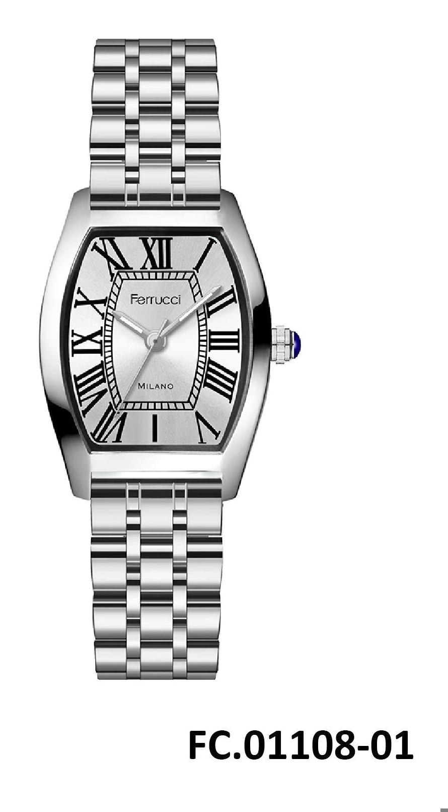 Ferrucci FRC.FT.1.305 33 mm Gri Çelik Kordon Analog Kadın Kol Saati