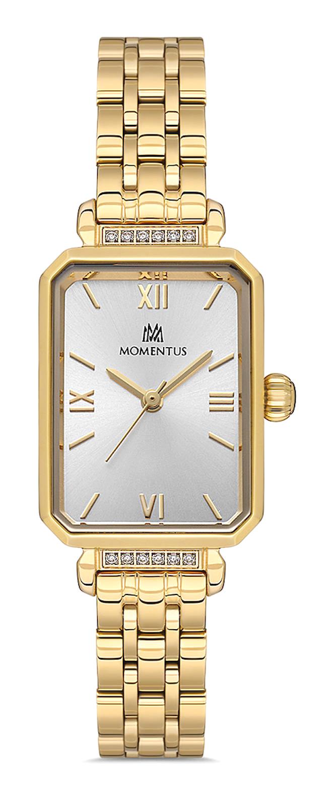 Momentus SS223G-02SG 20.5-35 mm Altın Çelik Kordon Analog Kadın Kol Saati