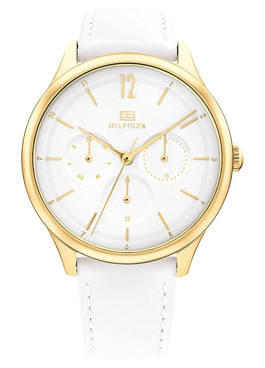 Tommy Hilfiger TH1782454 38 mm Beyaz Deri Kordon Analog Kadın Kol Saati