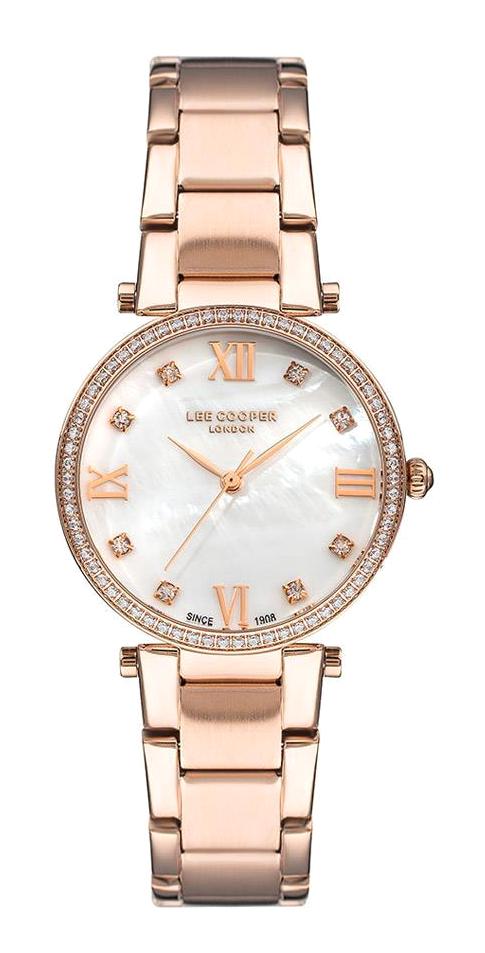 Lee Cooper LC07308.420 40 mm Rose Gold Çelik Kordon Analog Kadın Kol Saati