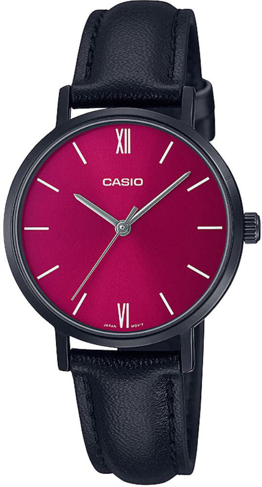 Casio LTP-VT02BL-4AUDF 30 mm Siyah Deri Kordon Analog Kadın Kol Saati