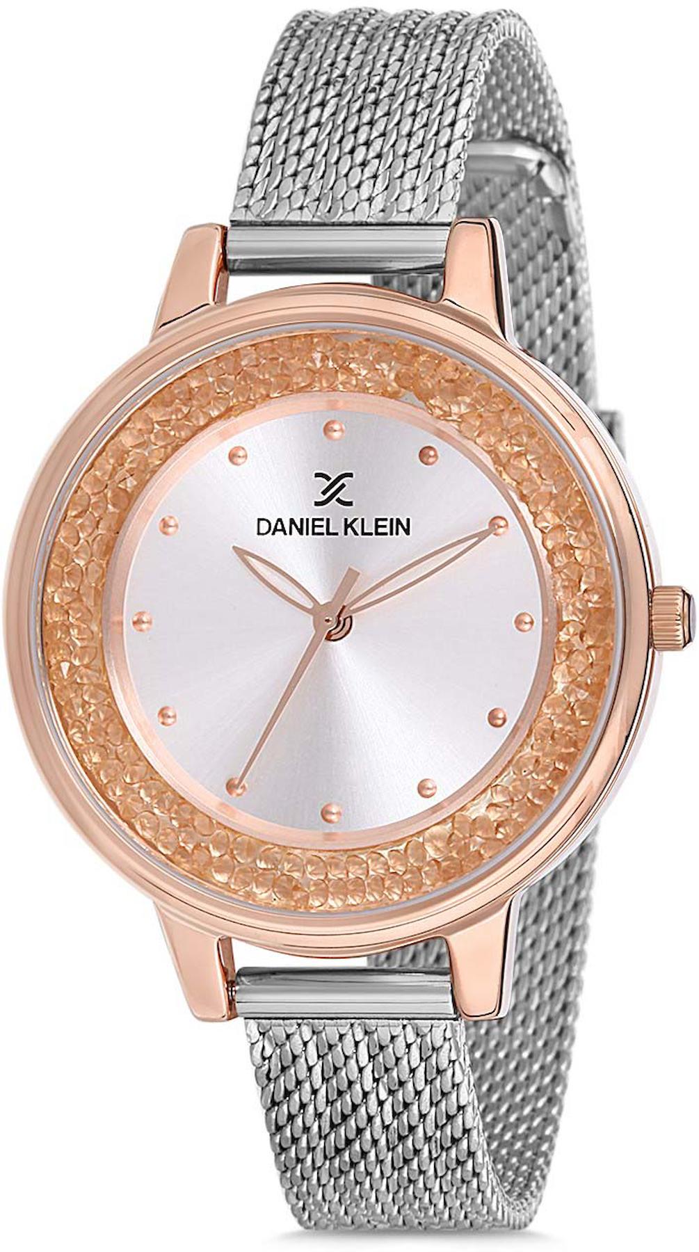 Daniel Klein DK012624J-03A 35 mm Gri Çelik Kordon Analog Kadın Kol Saati