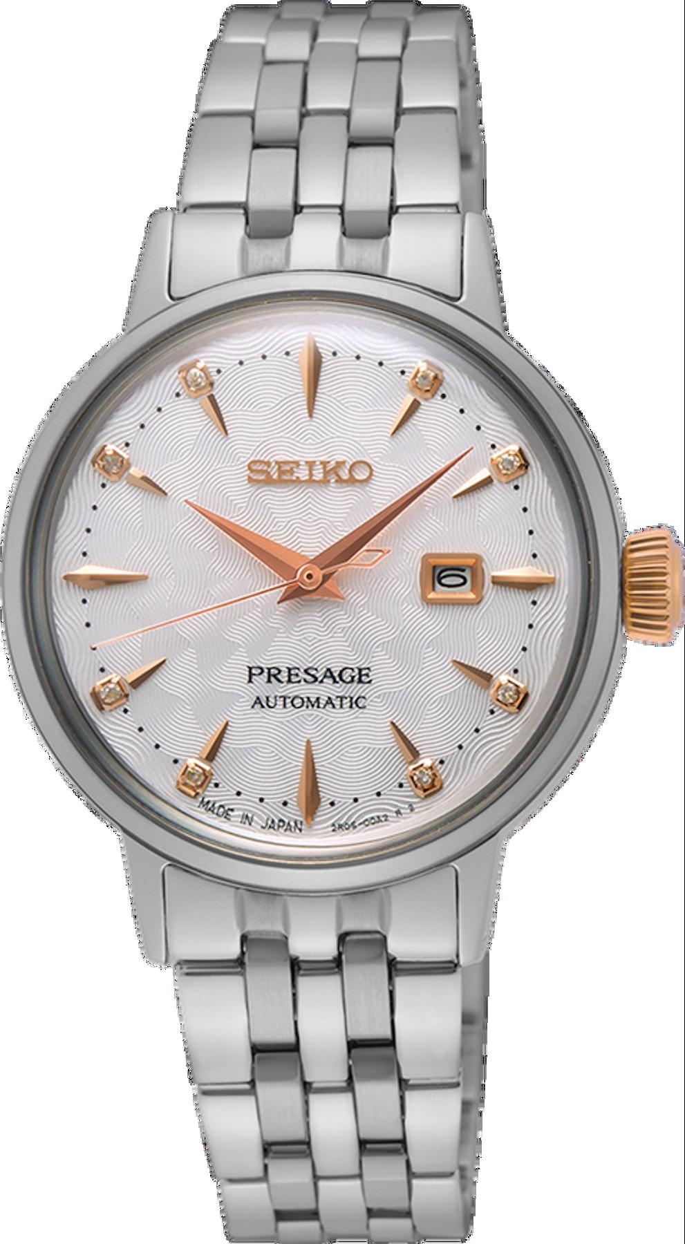 Seiko SRE009J Takvimli 30 mm Gri Çelik Kordon Analog Kadın Kol Saati