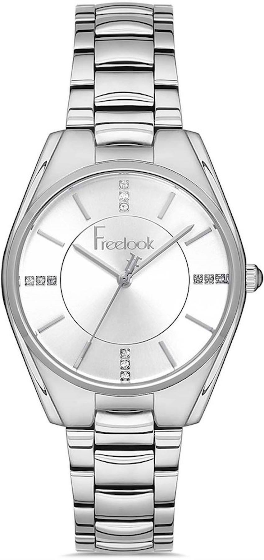 Freelook FL.1.10194.1 36 mm Gri Çelik Kordon Analog Kadın Kol Saati