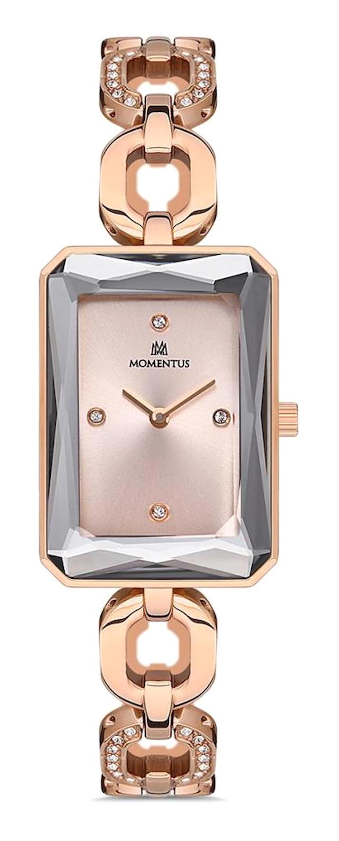 Momentus SW287R-12SR 24 mm Rose Gold Çelik Kordon Analog Kadın Kol Saati